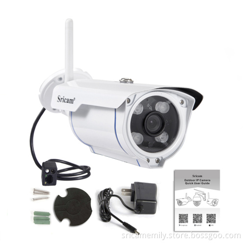 High Quality Sricam SP007 HD 720P Wireless Wifi Waterproof 128G SD Card Record Outdoor Infrared IP Camera